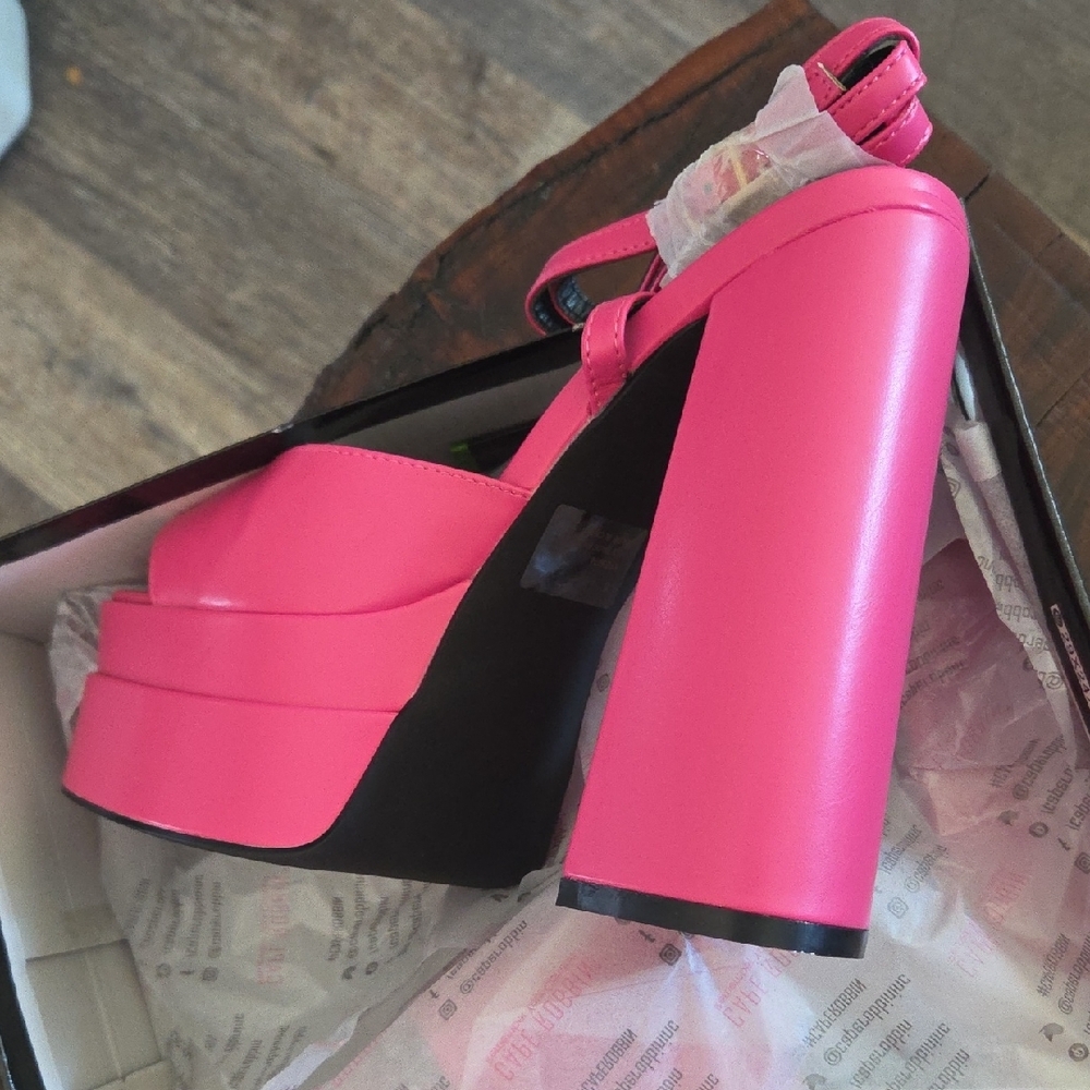 Pink Platform Heels - Picture 4 of 7